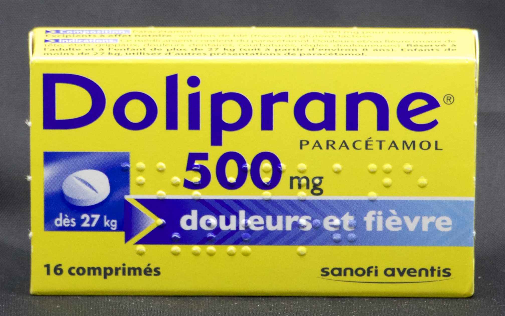 DOLIPRANE 500 CPR | Pharmacie Marès